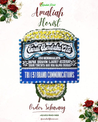 Papan Bunga Duka di Makasar